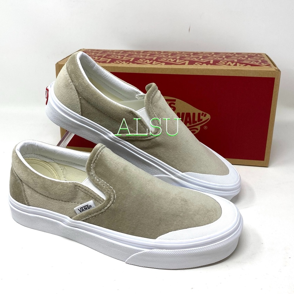 VANS Classic Slip On T Velvet Grey Women’s Sneaker - Picture 8 of 10